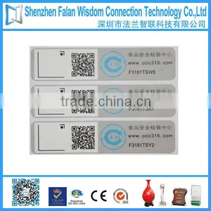 Custom Paper/plastic Unique Barcode/qrcode/serial Number Sticker Label thumbnail-2