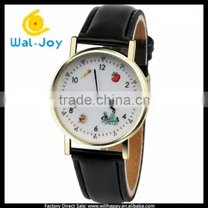 WJ-5396 Personality Student Stylish Charming Fancy Quartz Best Selling Leather Girls Watch thumbnail-1