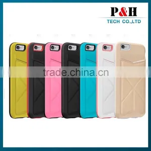2 in 1 Design Leather Case for Iphone 6 Back Cover thumbnail-2