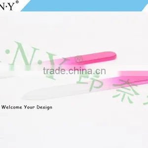 Nails Shape Polishing Permanent Using Pink Crystal Mini Glass Nail File thumbnail-4