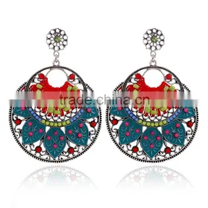 2016 New Arrival Summer Beach Party Earring Beaded Hoop Earring for Girls thumbnail-1
