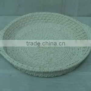 Vietnam Exporter Woven Bamboo Tray in White thumbnail-1