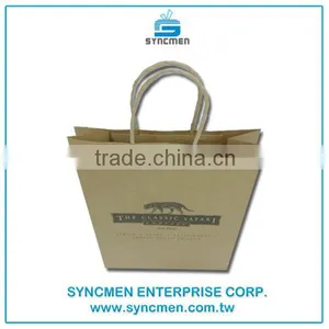 Custom Various Kinds of Grocery Brown Kraft Paper Shopping Bags thumbnail-3