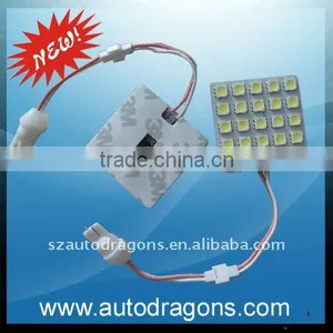 Panel White 25-5050 5*5 SMD LED Car Interior Dome Reading Light Bulbs Lamp thumbnail-1