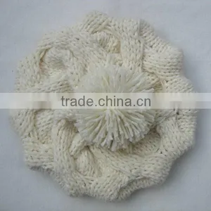 Promotional Winter Knitted Beanie Hat With Pompom thumbnail-5