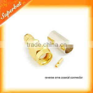 rf Coaxial rp Sma-male Crimp Cable Connector for Antenna thumbnail-1
