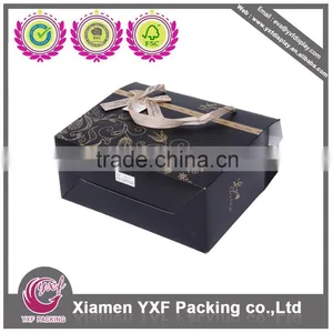Ribbon Handle Black Paper Box thumbnail-3