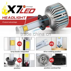 2016 X7 Led Auto Car Led Headlight With 880 h1 h3 h7 H11 H13 9004 9005 9006 9007 thumbnail-6