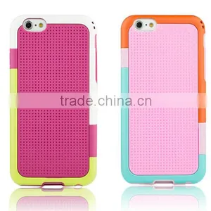 Brand New Contrast Color TPU Case Cover for Iphone6 Dual Color Hybrid Hard Cover Case for Iphone6 Plus thumbnail-2