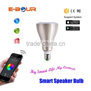 E27 5050RGB LED Bulb Bluetooth Speaker APP Control thumbnail-1