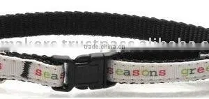 3/8" Fashion Nylon Seasons Greetings Collars thumbnail-1