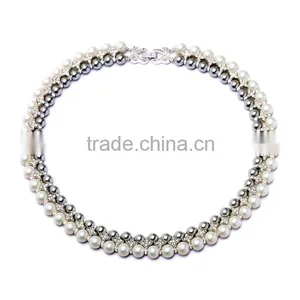 OEM/ODM Factory Direct Sale Elegant Pearl Necklace Bilayer Pearl Necklace thumbnail-1