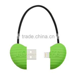 2015 New Design Love Cable USB Sync Data Charging Cable 150mm and O Ring Length thumbnail-2
