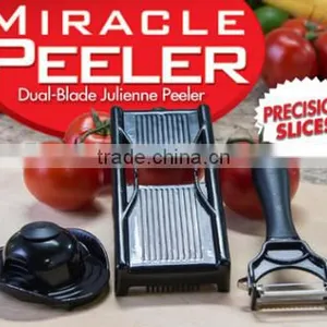Ultipurpose 3 in 1 Peeler Double Sided Julienne Vegetable Peeler thumbnail-1