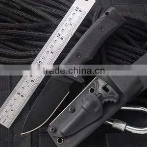 OEM D2 Blade Hunting Survival Knife With Fire Starter thumbnail-1