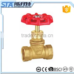 ART.4014 TOP Customized Forged Dn15 20 25 32 40 50 Cw617n Female Threaded Water Meter Brass Gate Valve With Iron Handle Wheel thumbnail-1