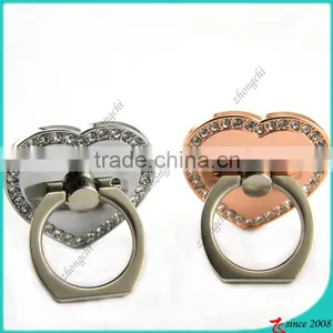 Black/Silver/Rose Gold Heart Smartphone Holder Reusable Sticky Design thumbnail-4