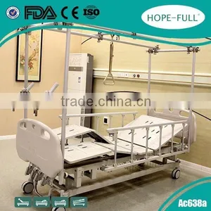 Professional Hospital Bed With Central Braking Padel thumbnail-2