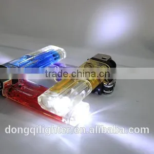 Refillable Color Gas Flint Lighter LED thumbnail-5
