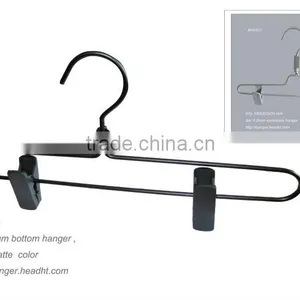 Black Metal Wire Clothes Hanger,trousers Aluminum Hanger thumbnail-1