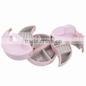 Wholesale Makeup Sets Box, Pink Rotating High End Makeup Storage Box thumbnail-1