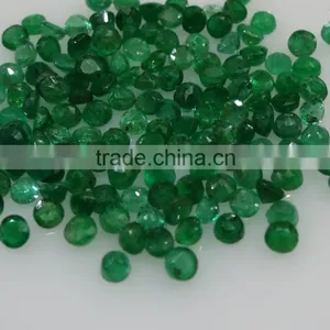 1.5-2mm Natural Loose Round Emerald Lot Brazil Origin Non-heated Non-treated thumbnail-1