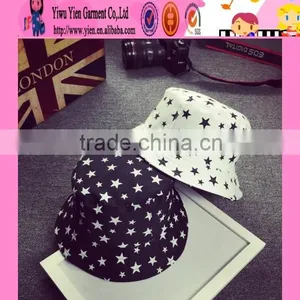 2016 Summer New Arrived Custom Bucket Hat Star Printed Special Design Bucket Hat Cheap Hats thumbnail-1