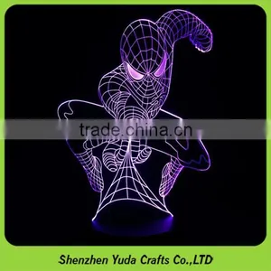 Bespoke Iron Man Spider Man Cartoon Figure Desk Micro USB Lighting Table Lamp thumbnail-4