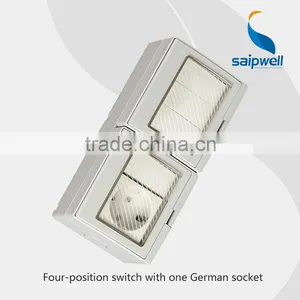 Electric Waterproof Switch And Socket Outdoor Waterproof Socket(SP-SR4S) thumbnail-1