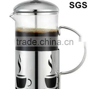 High Quality Stainless Steel French Coffee Press (0.35L,0.6L,0.8L,1.0L) thumbnail-1
