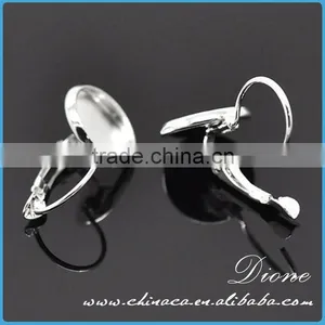 Silver Earring Bezel Settings Outside Diameter 10/12mm /14mm/18mm 20 Pair Each Size Stock Item thumbnail-4