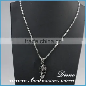 Europe Trends Silver Stainless Steel Necklace Pendant Glass Bottle Pendants Jewelry thumbnail-6