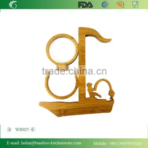 WR025/ Home Living Room Cabinet Wooden Wine Rack Wood Single Bottle Display Rack Professional Design Wine Rack FDA SGS LFGB thumbnail-2