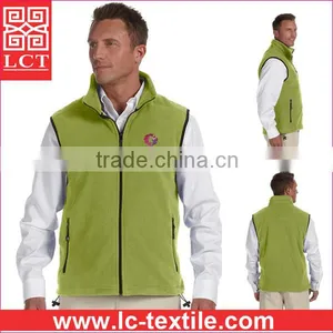 Supply 2015 Best Selling 13-ounce 100% Filament Polyester Embroidered Fleece Vest Featuring Zip-close Pockets(LCTU0041) thumbnail-1