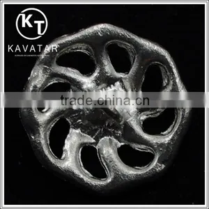 Good Quality NK026 Metal Flower Lead Free Metal Shank Rhinestone Buttons thumbnail-3
