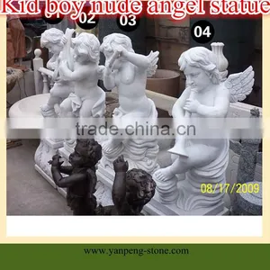 Kid Boy Nude Angel Statue thumbnail-1