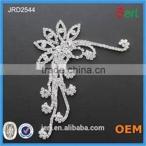 Wholesale Bright Crystal&copper Rhinestone Applique From China thumbnail-3