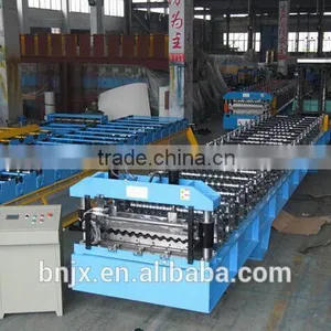 Galvanized PPGI Color Steel Roof Tile Steel Sheet Roll Forming Machinery thumbnail-6