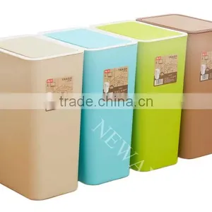 Waterproof and Durable Fancy Design Plastic Trash Can thumbnail-3