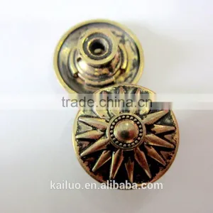 Brush Brass Color Jeans Button thumbnail-4