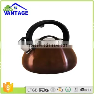 Capsulated Bottom Camping Tea Whistling Kettle Stainless Steel Water Jug for All Heater thumbnail-1