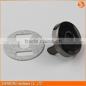 Popular Black Nickel Round 18mm Metal Hidden Magnetic Snap Button For Decoration thumbnail-3