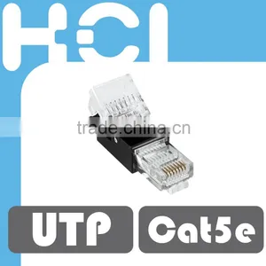 Network Solution RJ45 8P8C For Cat5e Unshielded UTP Toolless Modular Plug thumbnail-1