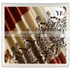 Luxury Antifouling Jacquard Flocking Fabric for Curtain thumbnail-1