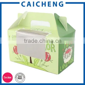 Custom Foldable Kraft Cake Paper Box With Window thumbnail-6