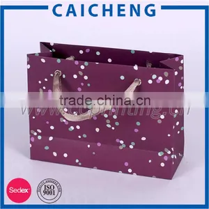 New Fancy Custom Logo Printed Shopping Bag Gift Paper Bag With Handle thumbnail-1