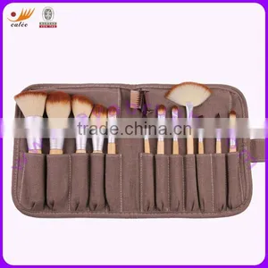 12 Pcs Bamboo Handle Makeup Brush Set thumbnail-1
