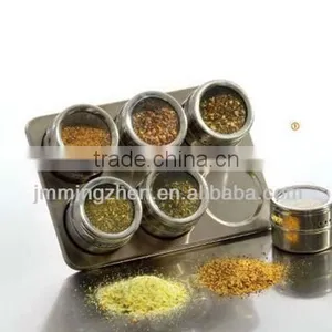 Stainless Steel Spice Tin Spice Box With Magnetic Rack Magnetic Spice Jar Set thumbnail-5