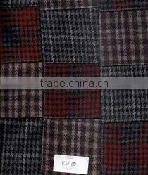 100% Wool Knitted Patchwork Fabric thumbnail-1