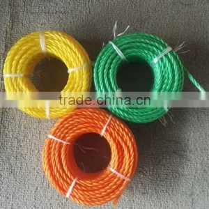 6mm Orange Pe3-strand Rope in Roll,coil,twine,3--strand Pe,pp Twisted Rope thumbnail-2